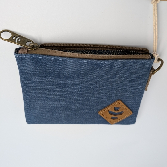 Revelry Other - Revelry Navy Canvas Wallet with Tan Details Smell Proof High Quality